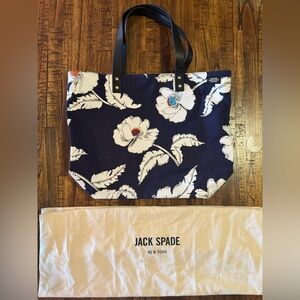 JACK SPADE - NWT- Poppy Floral Canvas Tote